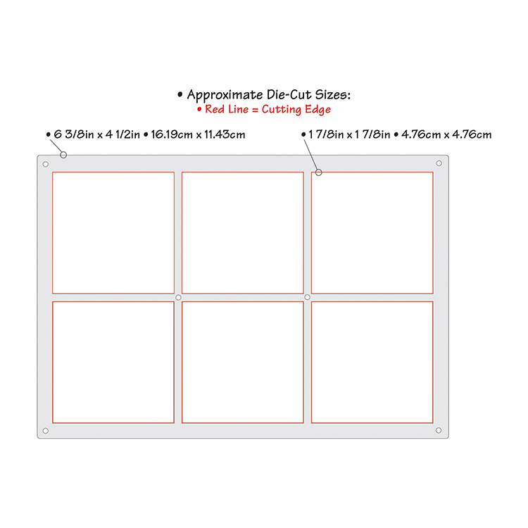 SIZZIX THINLITS CUTTING DIES - GRID WORKS - Image 3