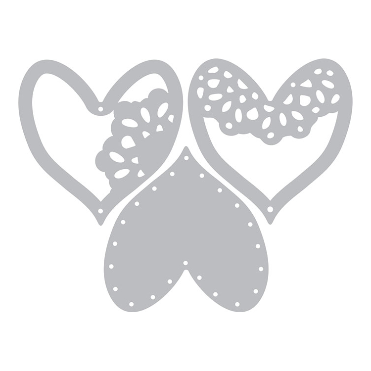 SIZZIX THINLITS CUT DIES - ALLURING HEARTS - Image 3