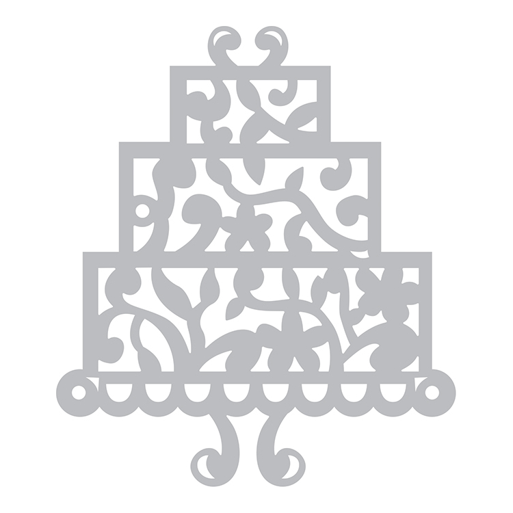 SIZZIX THINLITS CUT PUNCHES - CAKE, THREE TIER - Image 2
