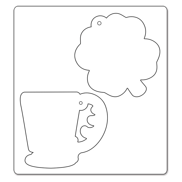 SIZZIX BIGZ CUT PUNCHES - CUP & CLOVER TAGS - Image 4