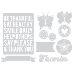 SIZZIX THINLITS CUT DIES - BE THANKFUL - Image 2