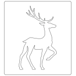 SIZZIX BIGZ CUTTING DIES - PRANCING DEER - Image 3