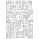 SIZZIX THINLITS CUT DIES - JUST A NOTE ALPHABET - Image 2