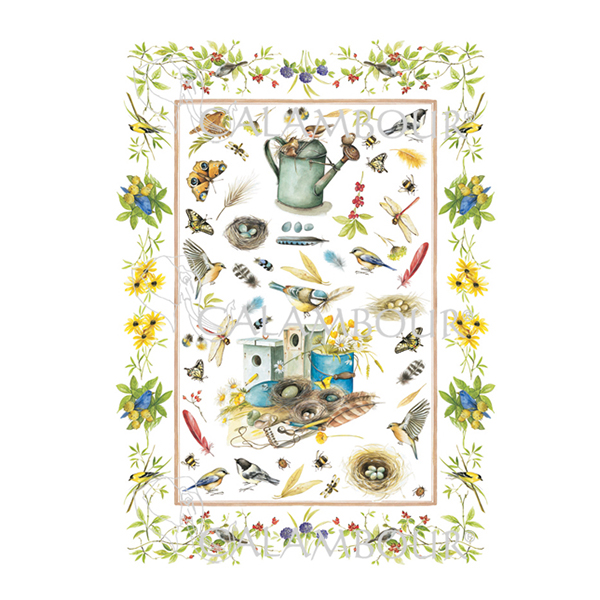 740900 CALAMBOUR DECOUPAGE PAPER 48/33 CM - DGR 90 - Image 1