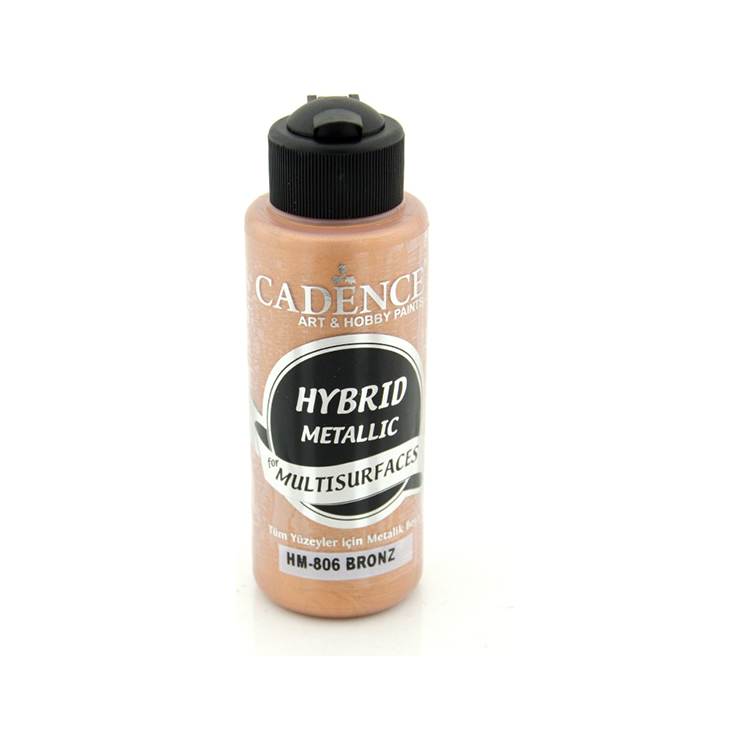 806001 CADENCE ACRYLIC PAINT METALLIC HYBRID 120 ML. - BRONZE 806 - Image 1