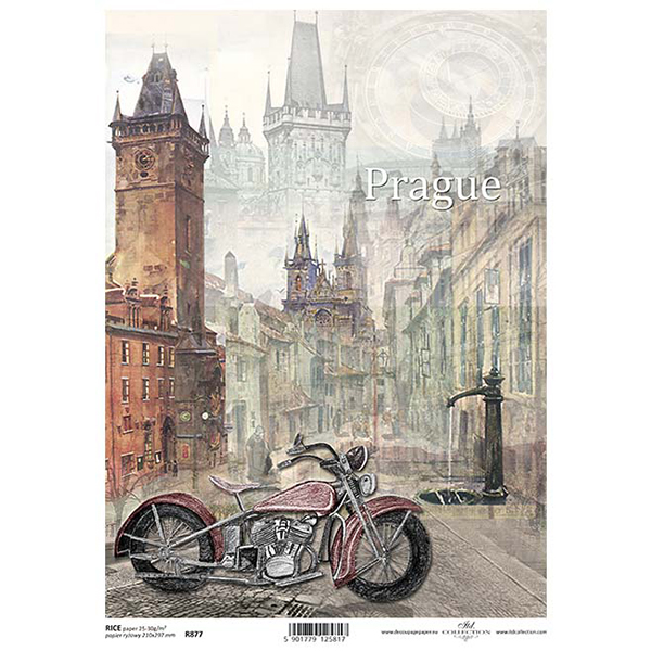 877 ITD COLLECTION DECOUPAGE RICE PAPER A4 - R0877 - Image 1