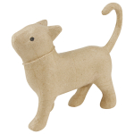 DECOPATCH WALKING CAT 21CM PAPIER-MÂCHÉ - SA729O