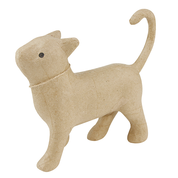 SA729O DECOPATCH WALKING CAT 21CM PAPIER-MÂCHÉ - SA729O - Image 1