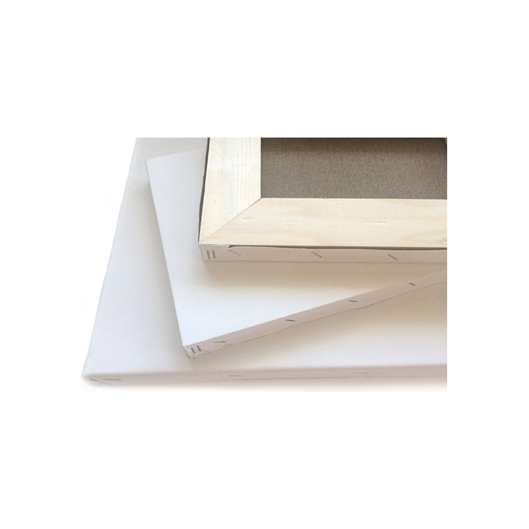 0 PRIMED CANVASES 116/73 WITH WEDGE FRAME - Image 1
