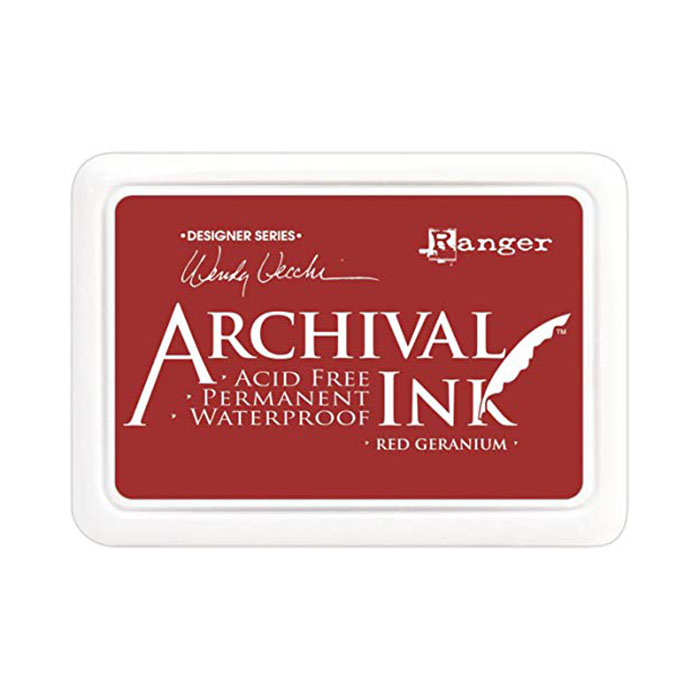 _0004_RED GERANIUM RANGER ARCHIVAL PERMANENT INK - RED GERANIUM - Image 1