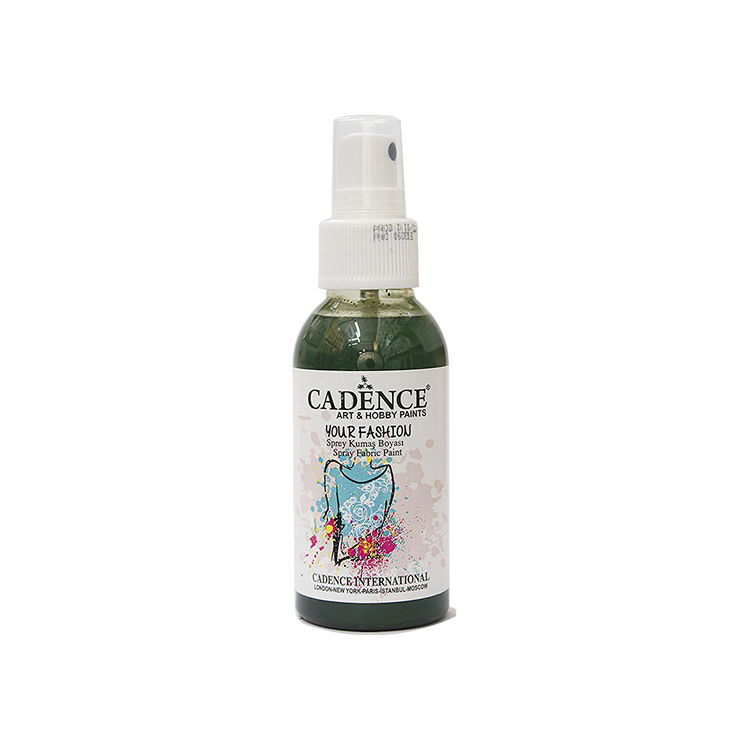 111310 CADENCE SPRAY PAINT FOR TEXTILES 100 ML. - LEAF GREEN 1113 - Image 1