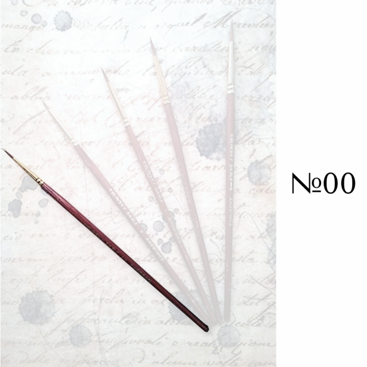 PAINTING SABLE BRUSH ROUND WITH FINE TIP No00 - Image 1