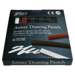 MUNGYO CHALK EARTH COLOR SET 6 COLORS