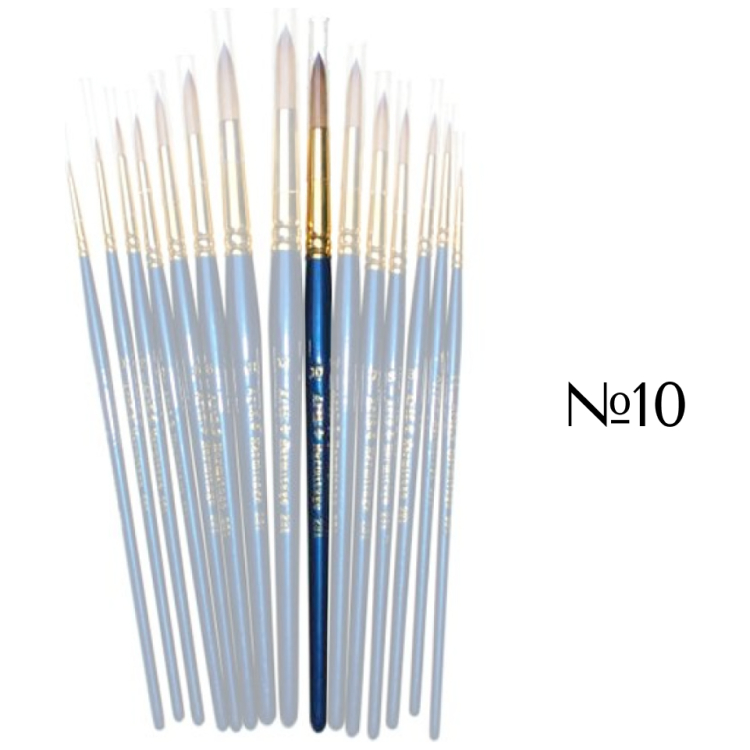 231010 HERMITAGE BRUSH SYNTHETIC ROUND No10 - Image 1
