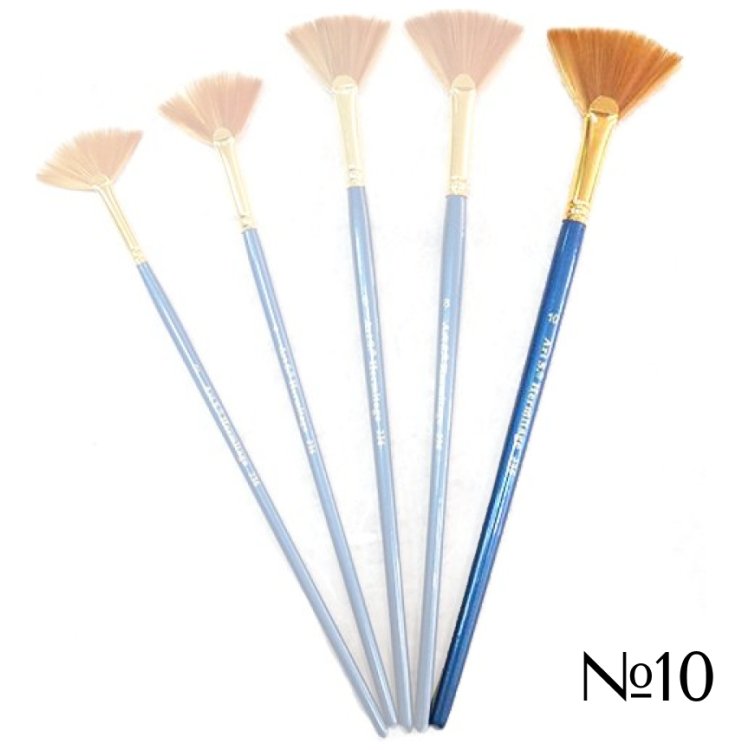 236010 HERMITAGE BRUSH SYNTHETIC FAN No. 10 - Image 1