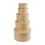 CREATIV ROUND PAPIER-MÂCHÉ BOX WITH LID 15/7CM - 26466