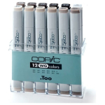 COPIC MARKER SET - WARM GRAY 12 COLORS