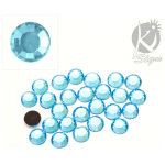 KI-SIGN HOT FIX CRYSTALS 6 MM 35 PCS - CLEAR BLUE