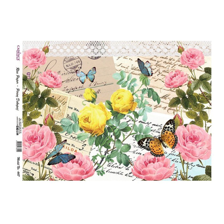 CADENCE DECOUPAGE RICE PAPER A4 - 447 - Image 1