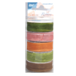 JOY CRAFTS ORGANZA 9 MM 5 ROLLS X 3 M - 6300/0022