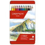 CARAN D'ACHE COLORED PENCILS PABLO SET 12 COLORS