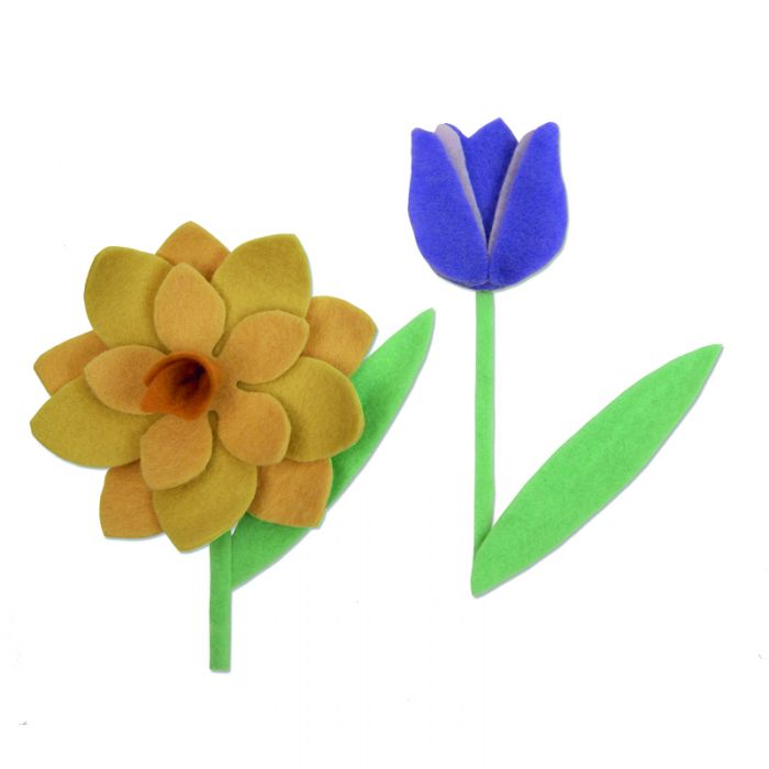 802326274 SIZZIX BIGZ L CUT PUNCHES - SPRING FLOWERS - Image 1