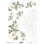 ITD COLLECTION DECOUPAGE RICE PAPER A4 - R0834