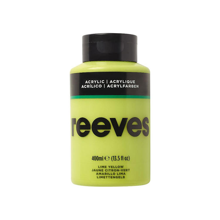 REEVES ACRYLIC PAINT 400 ML - LIME 8361415 - Image 1