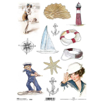ITD COLLECTION DECOUPAGE RICE PAPER A4 - R0950