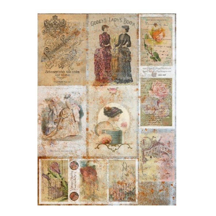 A3 – 324 CADENCE DECOUPAGE RICE PAPER A3 - 324 - Image 1