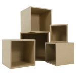 DECOPATCH SQUARE BOXES PAPIER-MÂCHÉ SET - CD019O