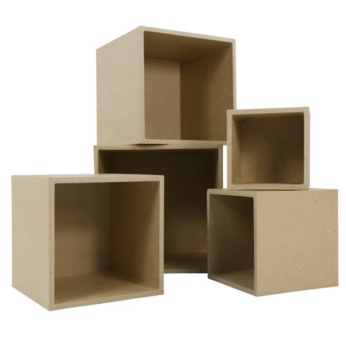 CD019O DECOPATCH SQUARE BOXES PAPIER-MÂCHÉ SET - CD019O - Image 1