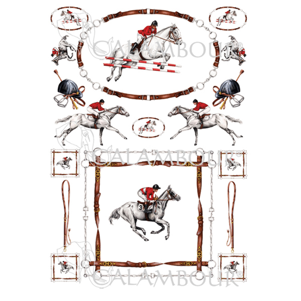 DGR 166 CALAMBOUR DECOUPAGE PAPER 48/33 CM - DGR 166 - Image 1