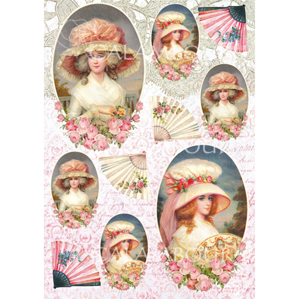 DGR 237 CALAMBOUR DECOUPAGE PAPER 48/33 CM - DGR 237 - Image 1