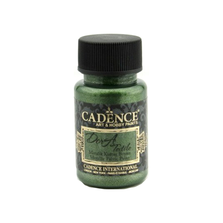 113500 CADENCE TEXTILE DYE METALLIC DORA 50 ML. - GREEN 1135 - Image 1