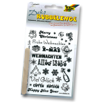 FOLIA DECORATION TEMPLATE 3 SHEETS 10.5/14 CHRISTMAS