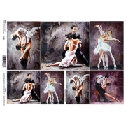 ITD COLLECTION DECOUPAGE RICE PAPER A4 - R1231