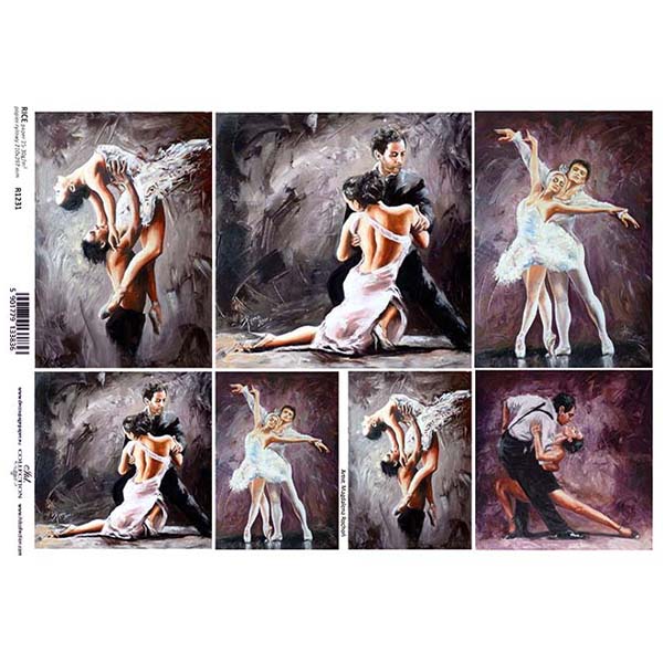 1231 ITD COLLECTION DECOUPAGE RICE PAPER A4 - R1231 - Image 1