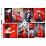 ITD COLLECTION DECOUPAGE RICE PAPER A4 - R1232