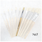 STANDART BRUSH BRISTLES WITH SHORT HANDLE No7