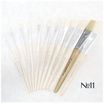STANDART BRUSH BRISTLES WITH SHORT HANDLE No11