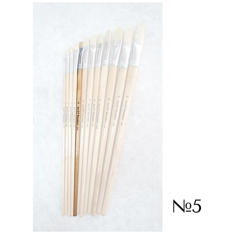 144005 STANDART BRUSH BRUSH FLAT WITH LONG HANDLE No5 - Image 1