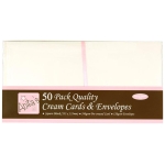 DOCRAFTS CARDS WITH ENVELOPES 13.5/13.5 50 PCS. KREMAVI-1512021