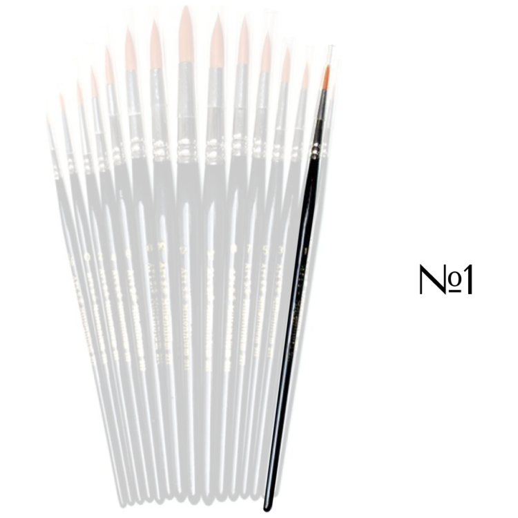 211001 MILLENNIUM BRUSH SYNTHETIC ROUND No. 1 - Image 1