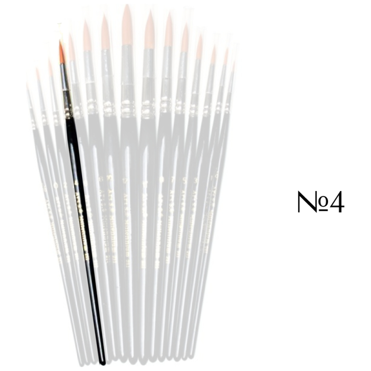 MILLENNIUM BRUSH SYNTHETIC ROUND No. 4 - Image 1