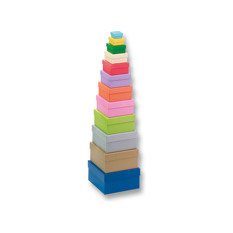 FOLIA SQUARE CARDBOARD BOX - PURPLE 8 CM. - Image 1