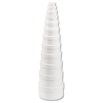 FOLIA ROUND CARDBOARD BOX - WHITE 7 CM.