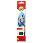 KOH-I-NOOR WATERCOLOR PENCILS 6 COLORS