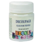 DECOLA DECOUPAGE GLUE FOR TEXTILES 50 ML.