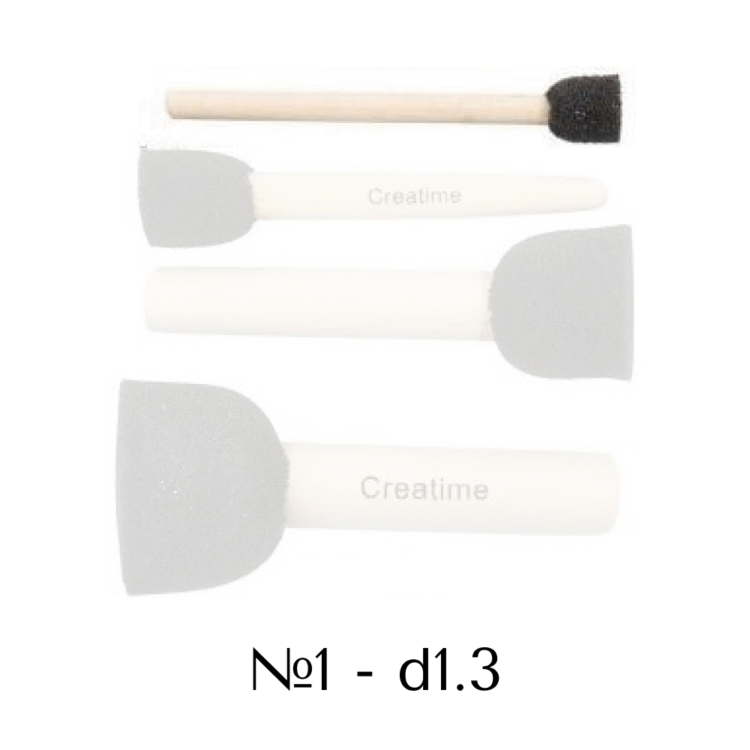 710701 CREATIV ROUND BRUSH PAD # 1 - D: 1.3 CM - Image 1